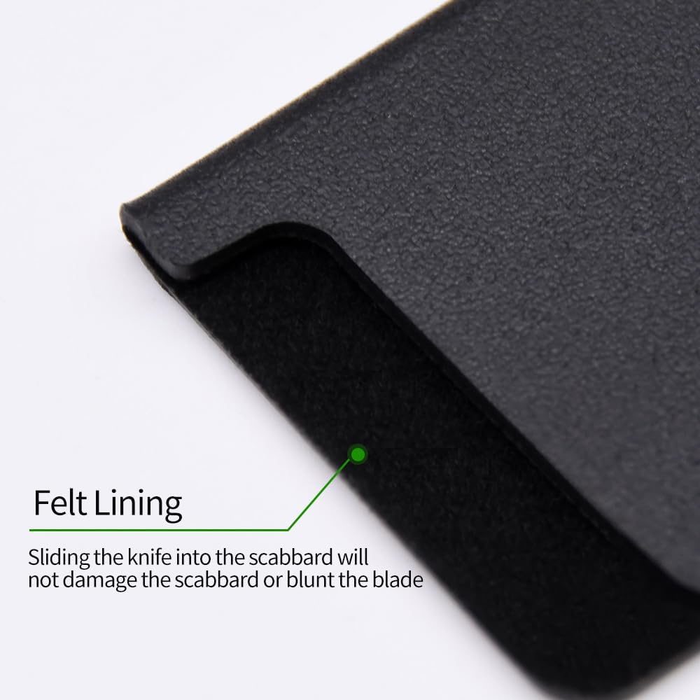 Knife Guards, 2/4/5/10/20pcs 4.7in - 12.2in Universal Knife Edge Guards, Non-BPA Knife Sheath, Waterproof Abrasion Resistant Felt Lined Knife Cover Sleeves Knife Protectors(2pcs 8.7" × 2")